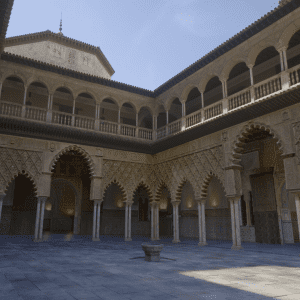 Integración Virtual en 3D del Patio de las Doncellas Cuadrado